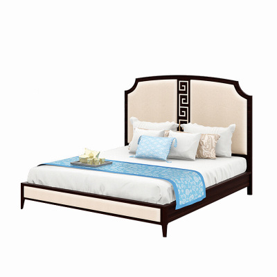 新中式實木禪意雙人床